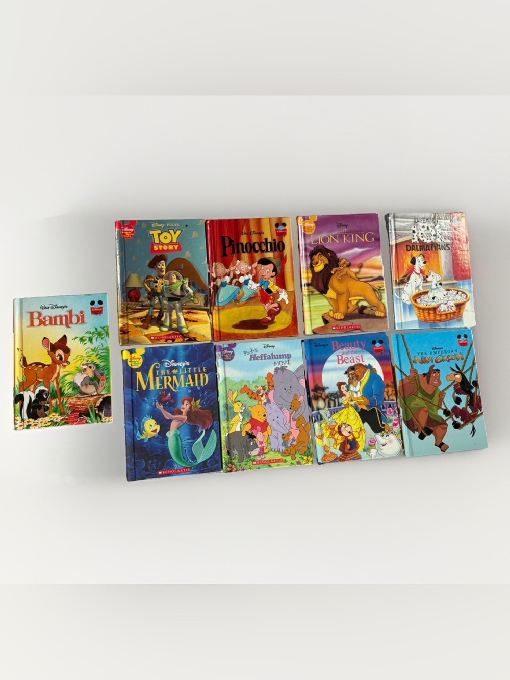 Disney Wonderful World of Reading Vintage Hardcover Book Lot of 9 Titles
